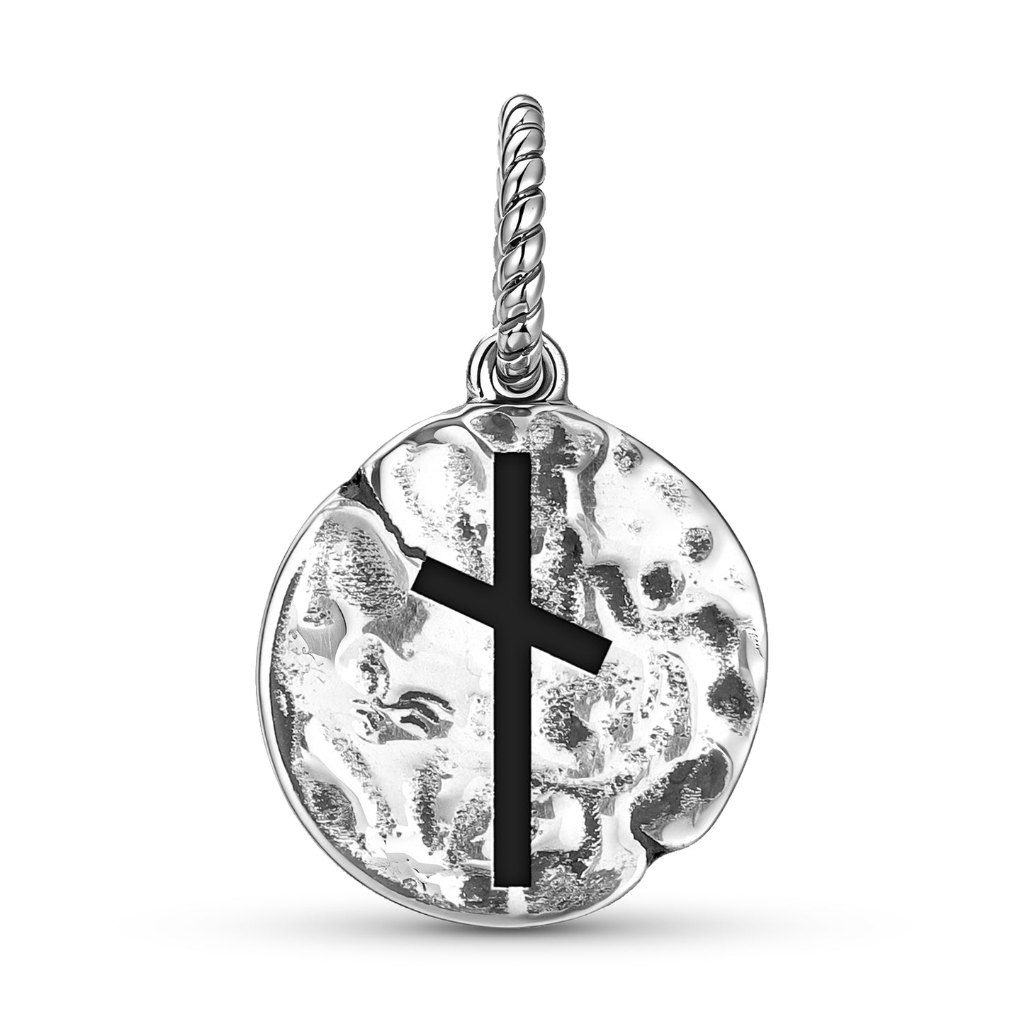 Norse Runes Naudhiz Symbol Dangle Charm – 925 Sterling Silver