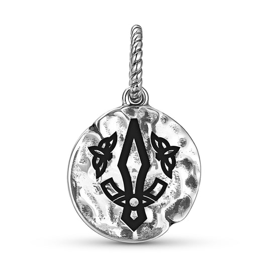 Norse Gungnir Symbol Dangle Charm – 925 Sterling Silver
