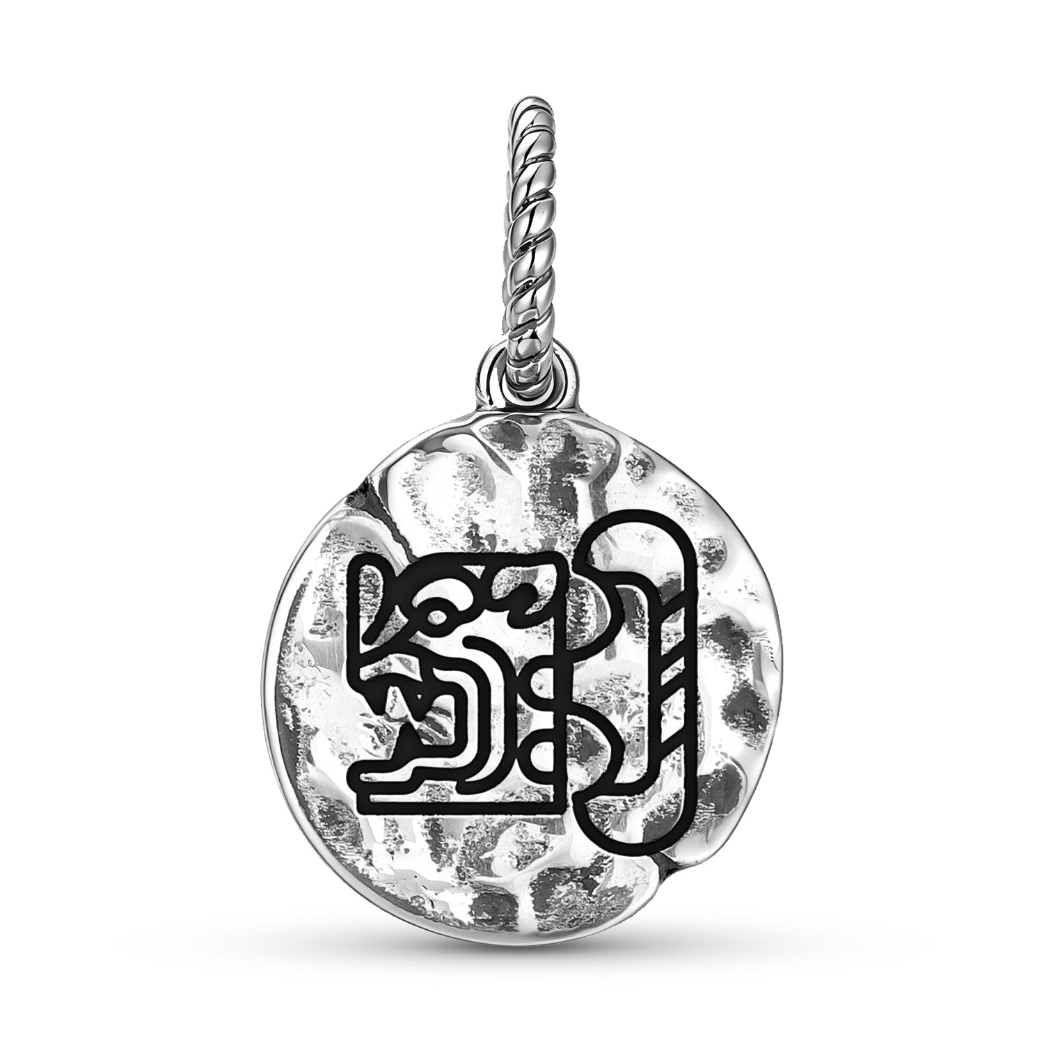 Mayan Bat House Of Xibalba Symbol Dangle Charm – 925 Sterling Silver
