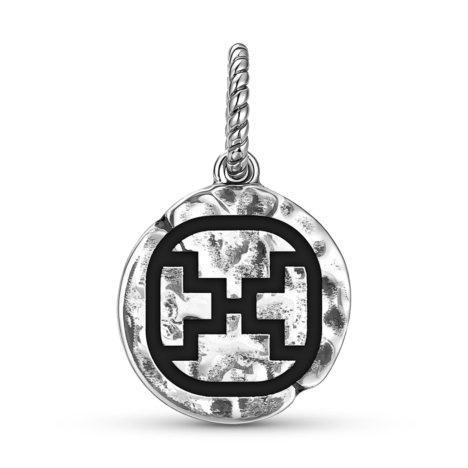 Mayan Etznab Symbol Dangle Charm – 925 Sterling Silver