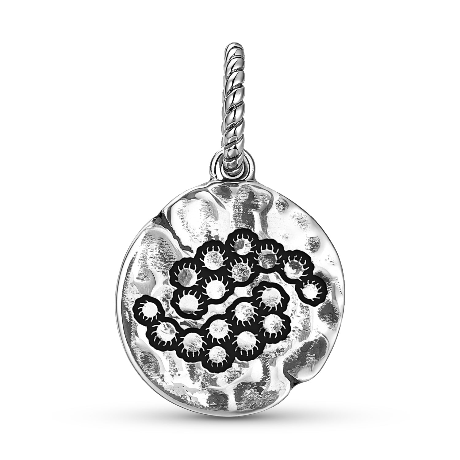 Flowers Goldenrod Symbol Dangle Charm – 925 Sterling Silver
