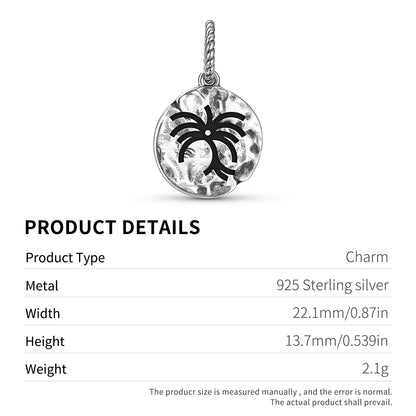 Abe Dua Symbol Dangle Charm – 925 Sterling Silver – view 3