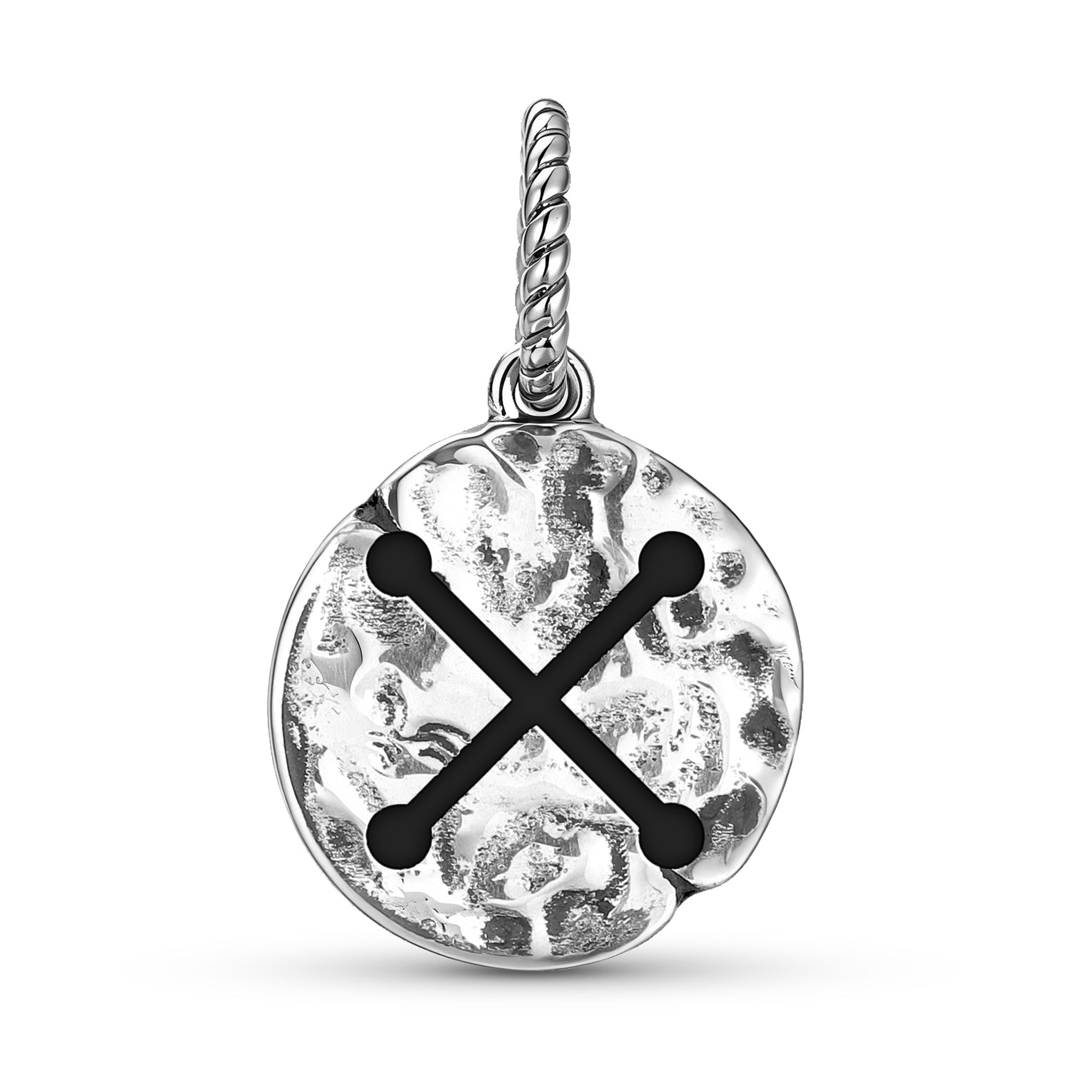 Nyame Nwu Na Mawu Symbol Dangle Charm – 925 Sterling Silver