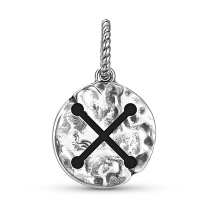 Nyame Nwu Na Mawu Symbol Dangle Charm – 925 Sterling Silver
