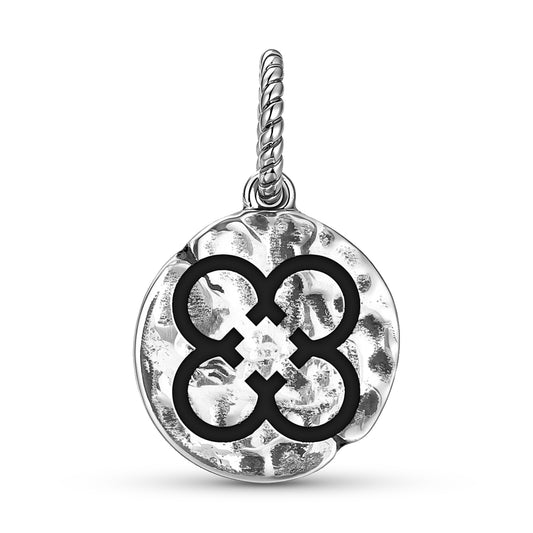 Agyinduwura Dangle Charm – 925 Sterling Silver