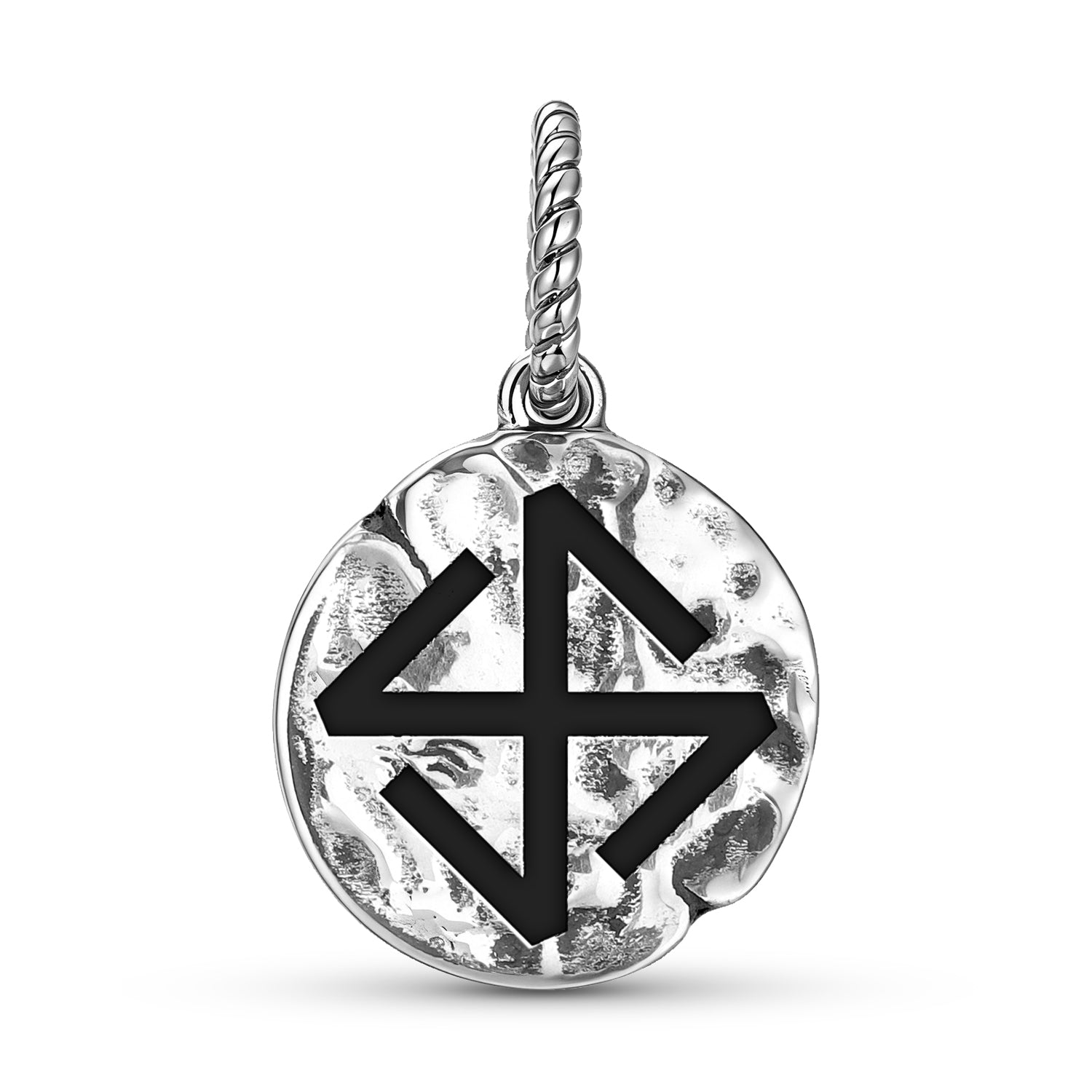 Slavic Hors Symbol Dangle Charm – 925 Sterling Silver
