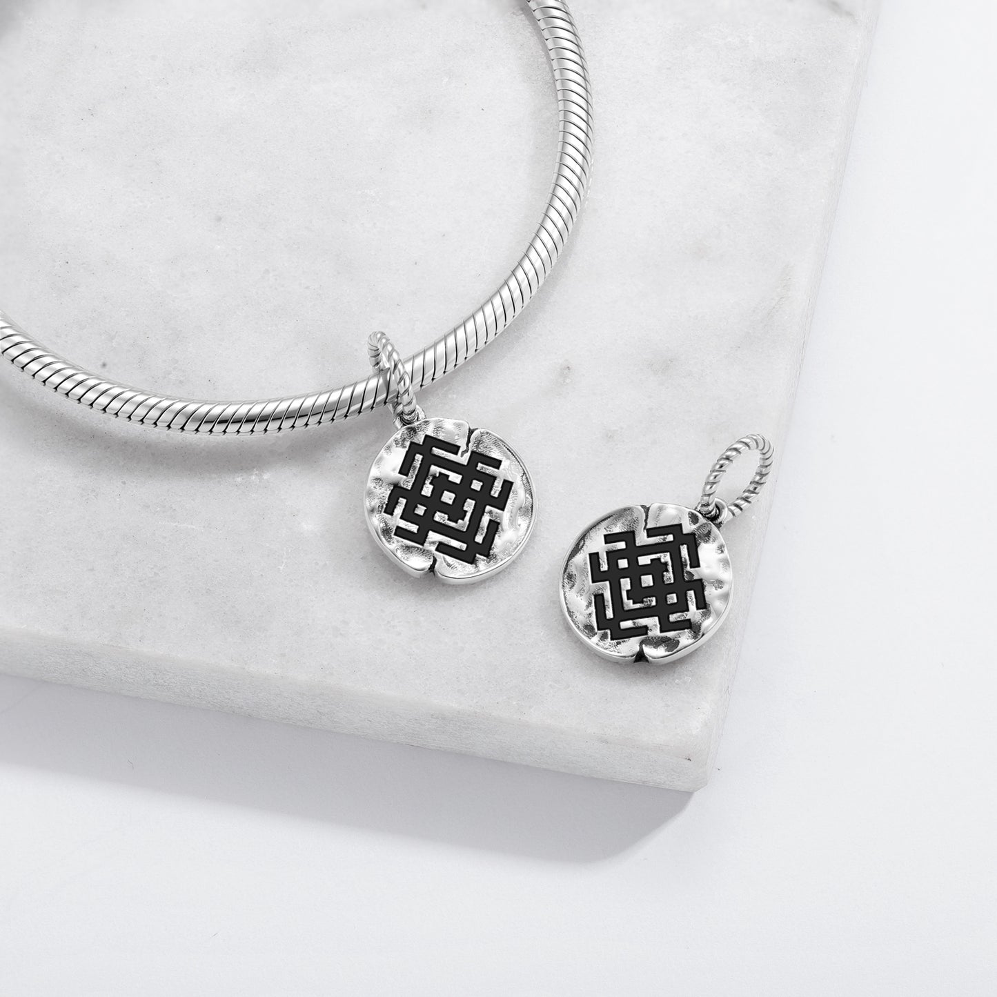 Slavic Dangle Charm – 925 Sterling Silver – view 2