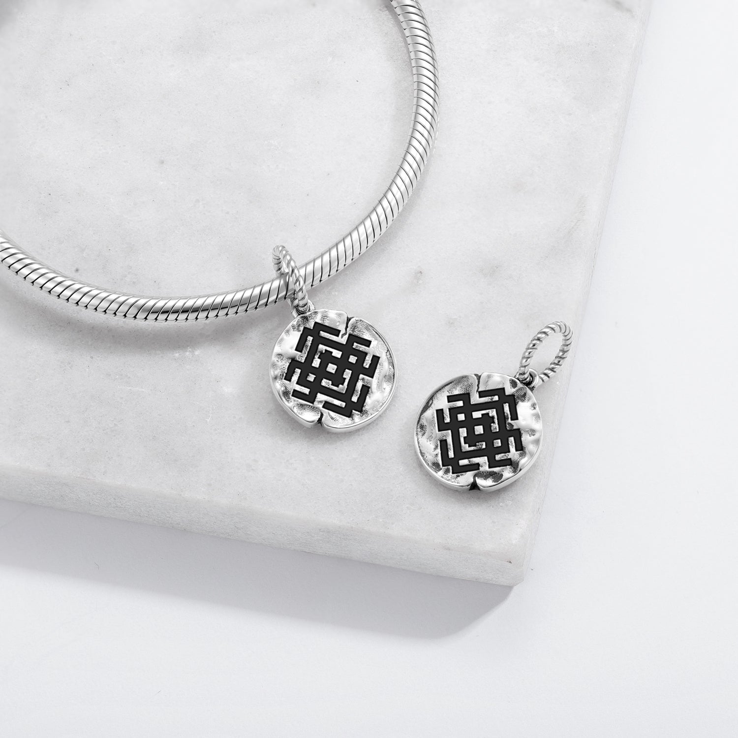 Slavic Dangle Charm – 925 Sterling Silver – view 2