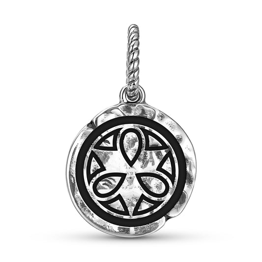 Japanese Hanbei Symbol Dangle Charm – 925 Sterling Silver