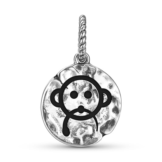 Hopi Saviki Symbol Dangle Charm – 925 Sterling Silver