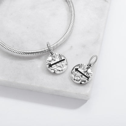 Rock Art-Inspired Symbol Dangle Charm – 925 Sterling Silver – view 2