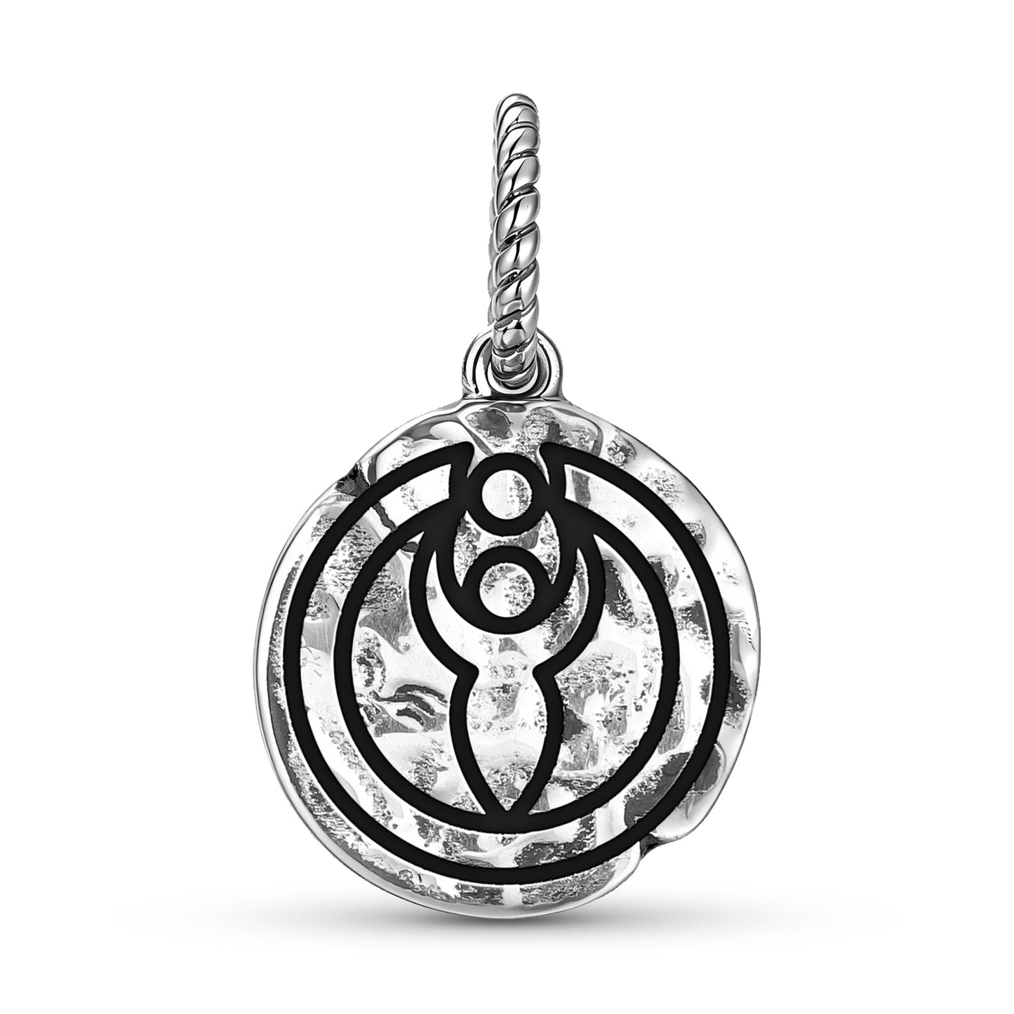 Crop Circles Goddess Isis Symbol Dangle Charm – 925 Sterling Silver