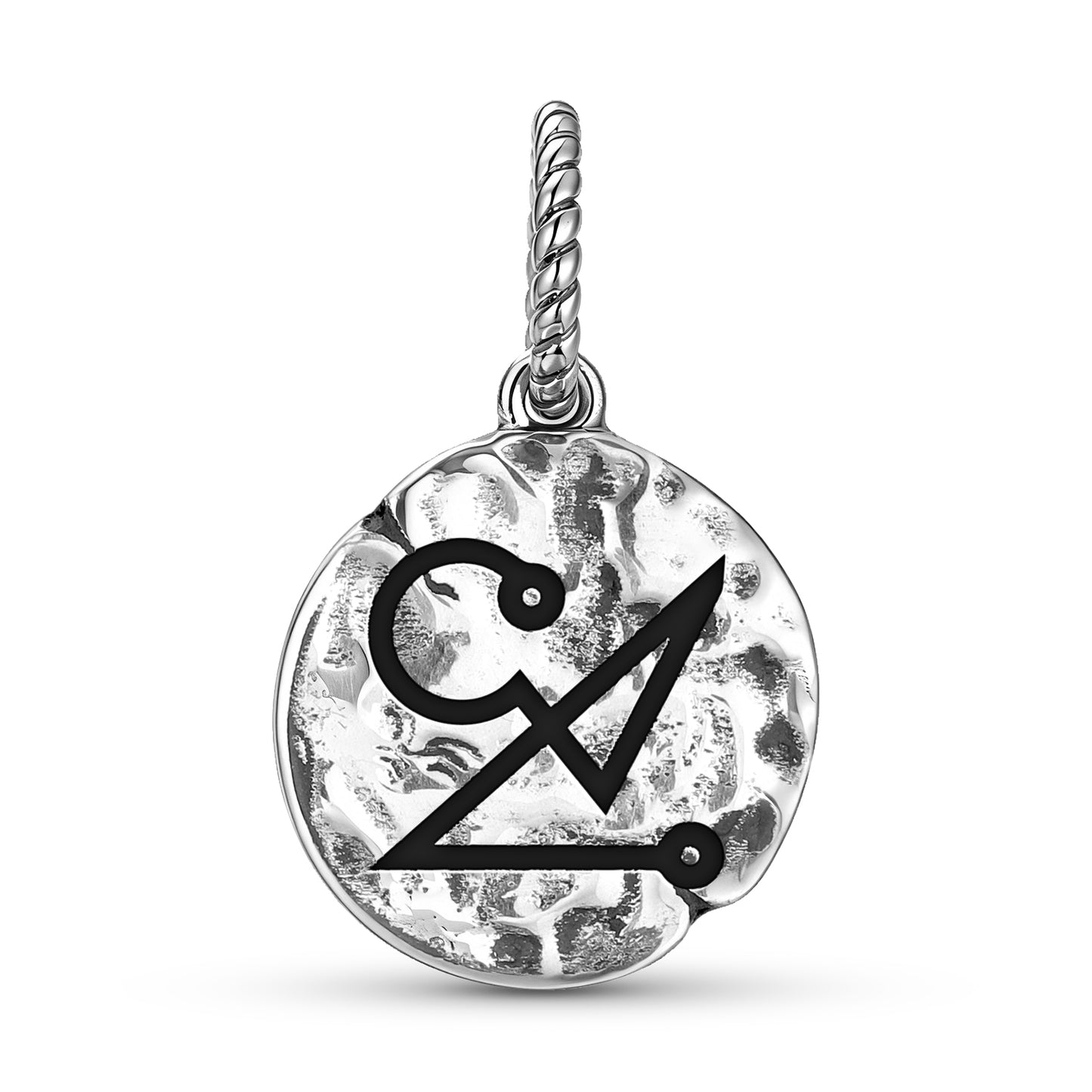 Angels OMAEL Symbol Dangle Charm – 925 Sterling Silver