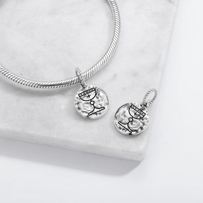 Holy Grail-Inspired Dangle Charm – 925 Sterling Silver – view 2