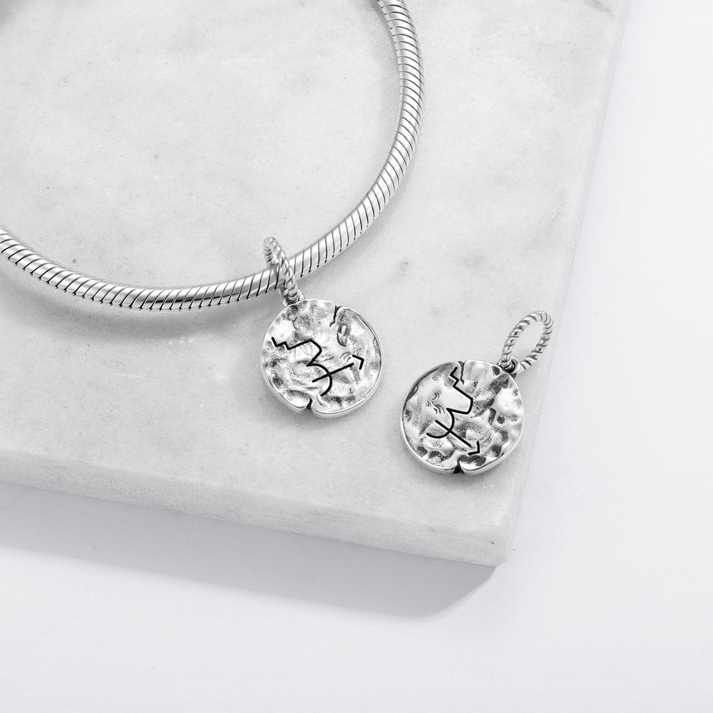 Hang Seng Dor–Attributed Wagle Reiki Charm – 925 Sterling Silver – view 2