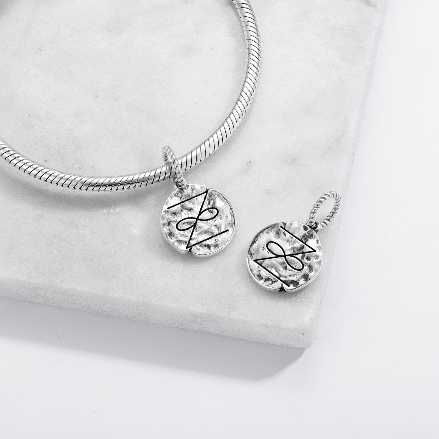 ZONAR Symbol Dangle Charm – 925 Sterling Silver – view 2