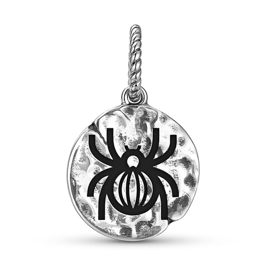 Animal SPIDER Symbol Dangle Charm – 925 Sterling Silver