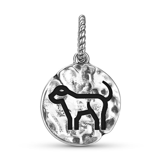 Animal Dog Dangle Charm – 925 Sterling Silver