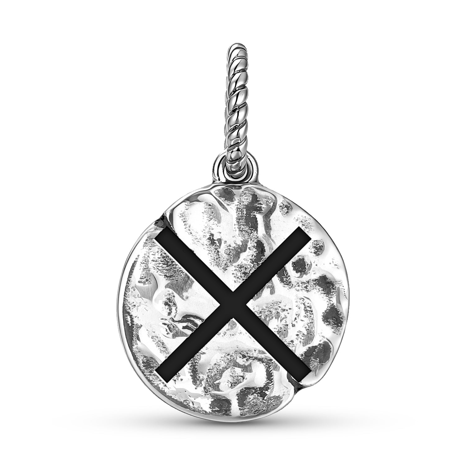 Latvian Slipais Krusts Symbol Dangle Charm – 925 Sterling Silver