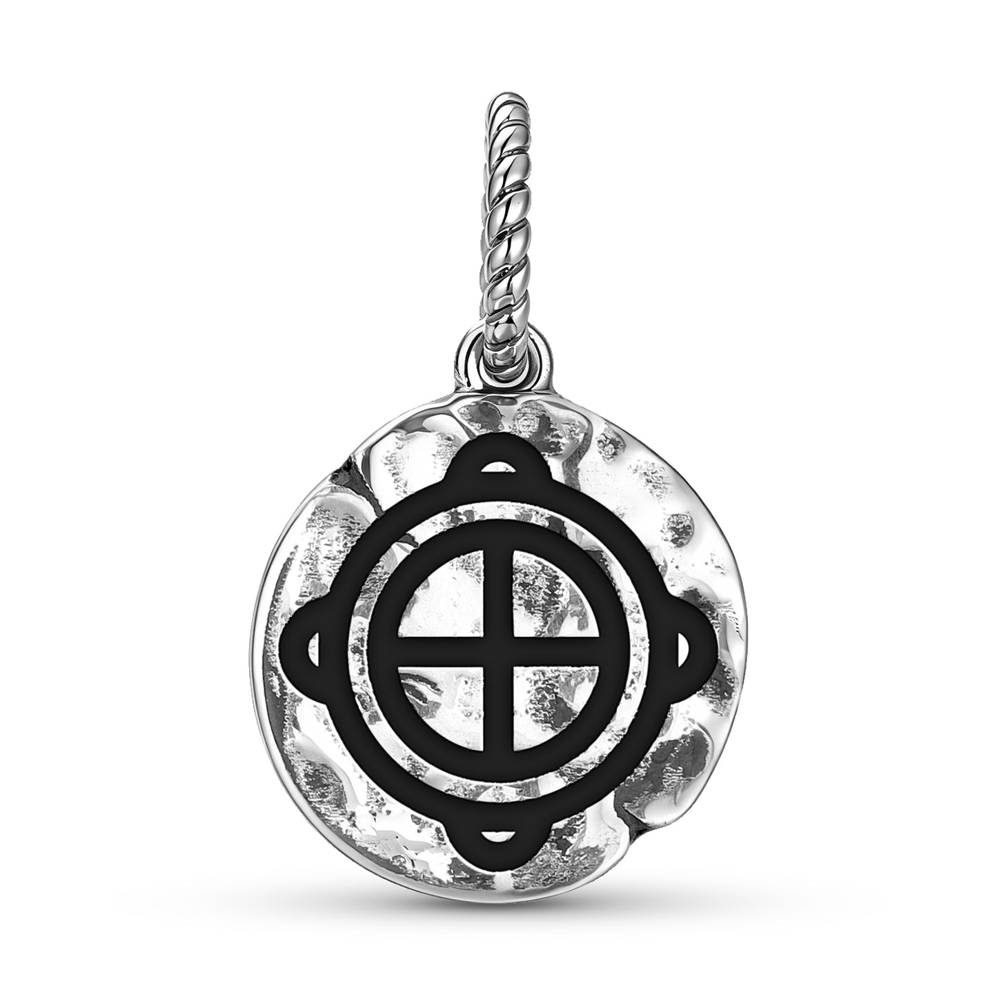 Kra Konmunde Symbol Dangle Charm – 925 Sterling Silver