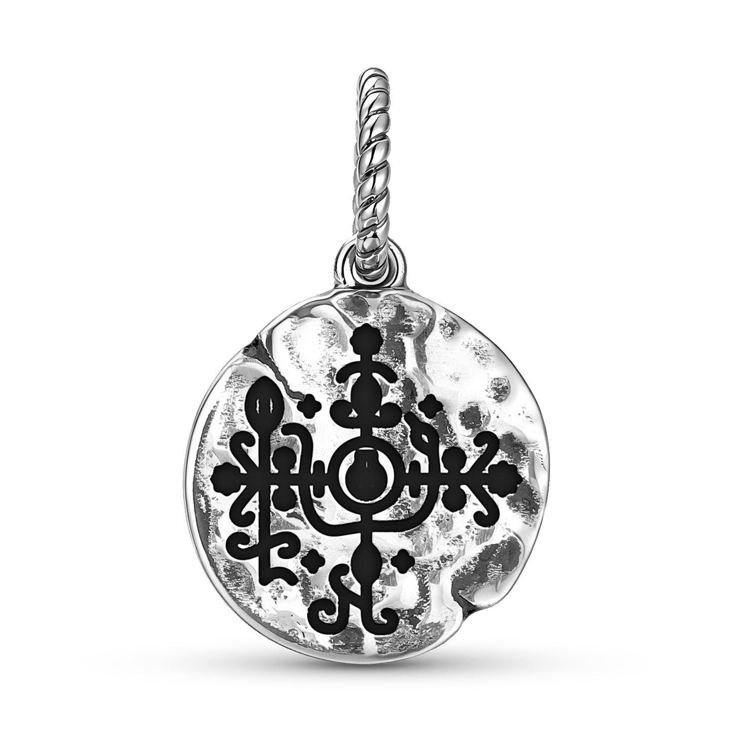 Central America Symbol Dangle Charm – 925 Sterling Silver