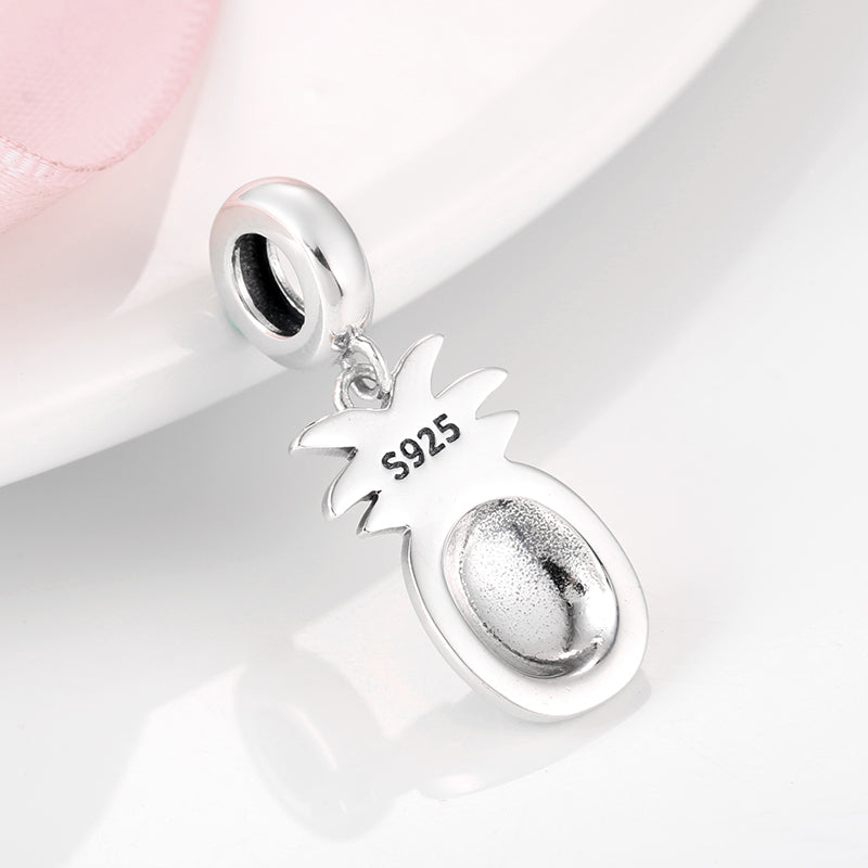 Pineapple Dangle Charm – S925 Sterling Silver – view 3