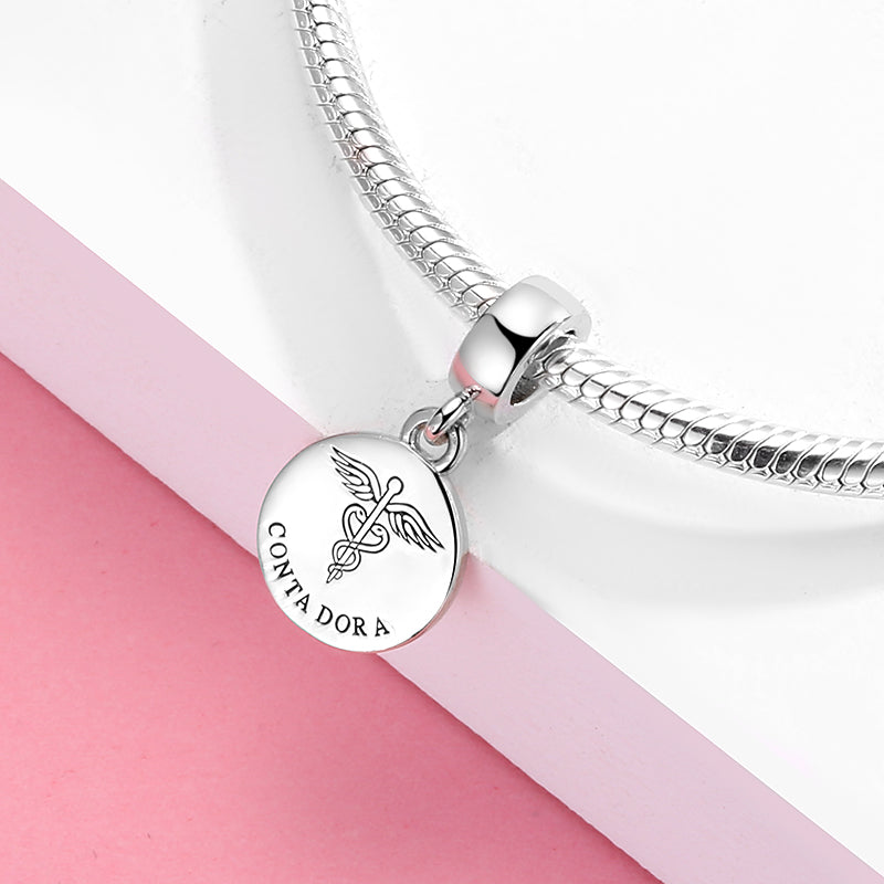 Teapot Dangle Charm – 925 Sterling Silver – view 3