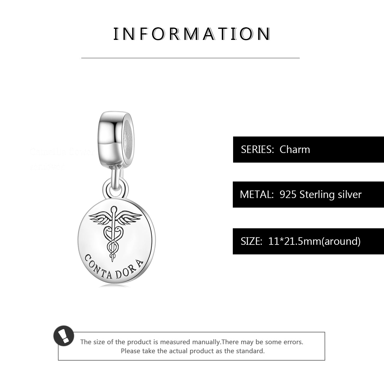 Teapot Dangle Charm – 925 Sterling Silver – view 4