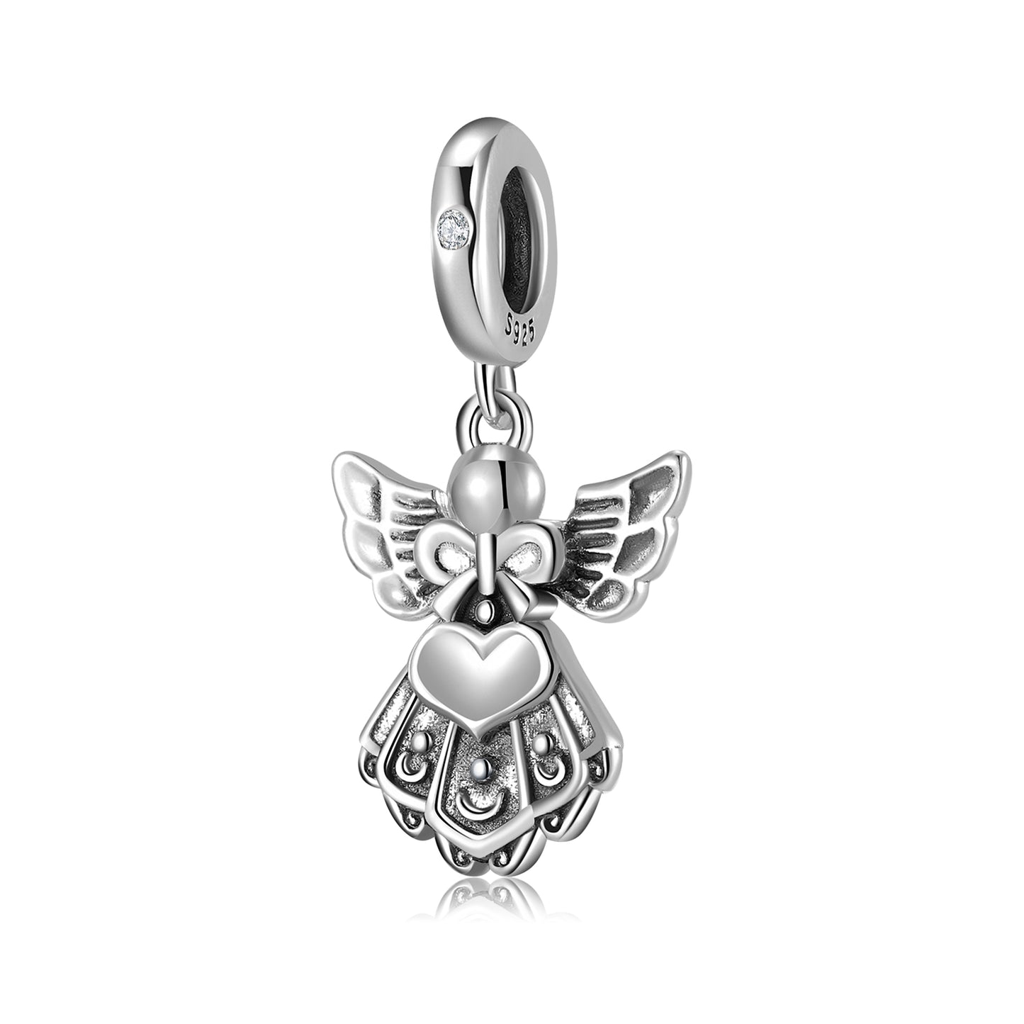 Angel Of Love Charm Pendant – S925 Sterling Silver