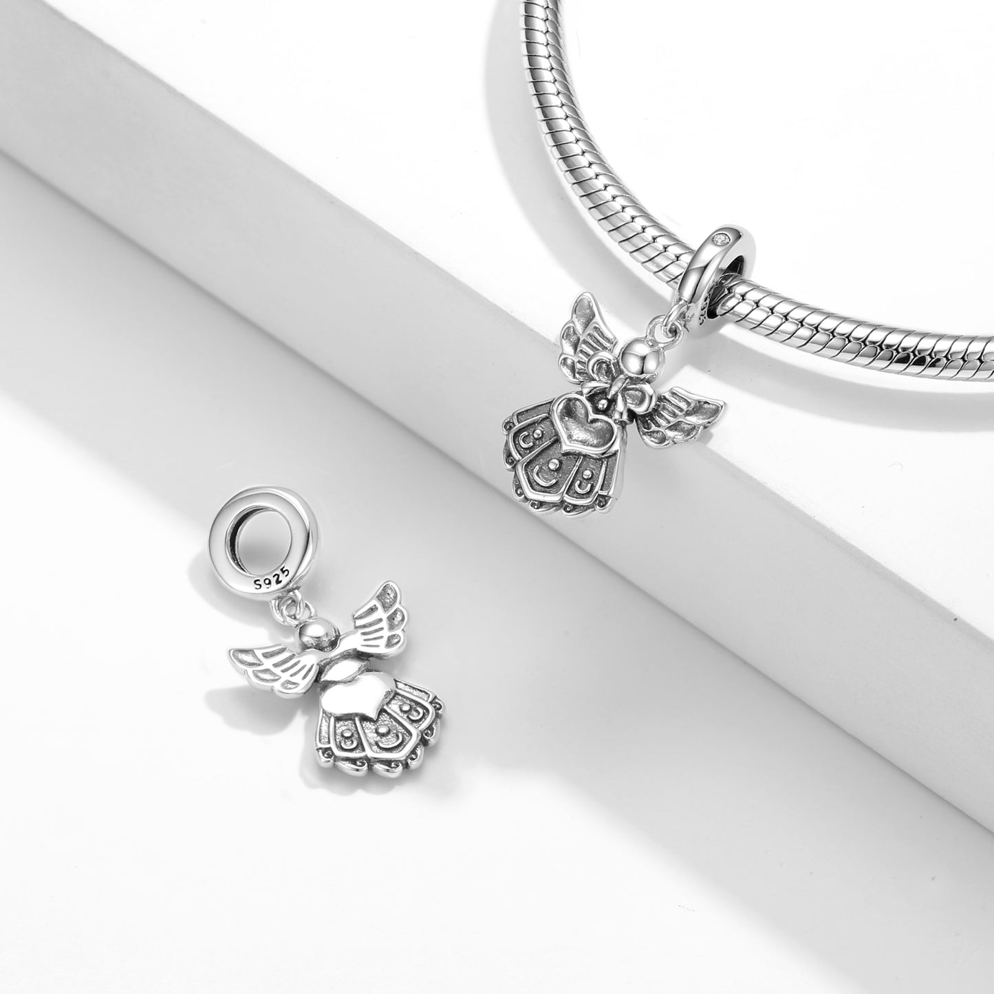 Angel Of Love Charm Pendant – S925 Sterling Silver – view 2