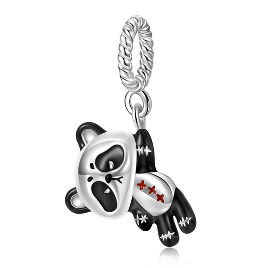 Blue Girl Enamel Dangle Charm – 925 Sterling Silver