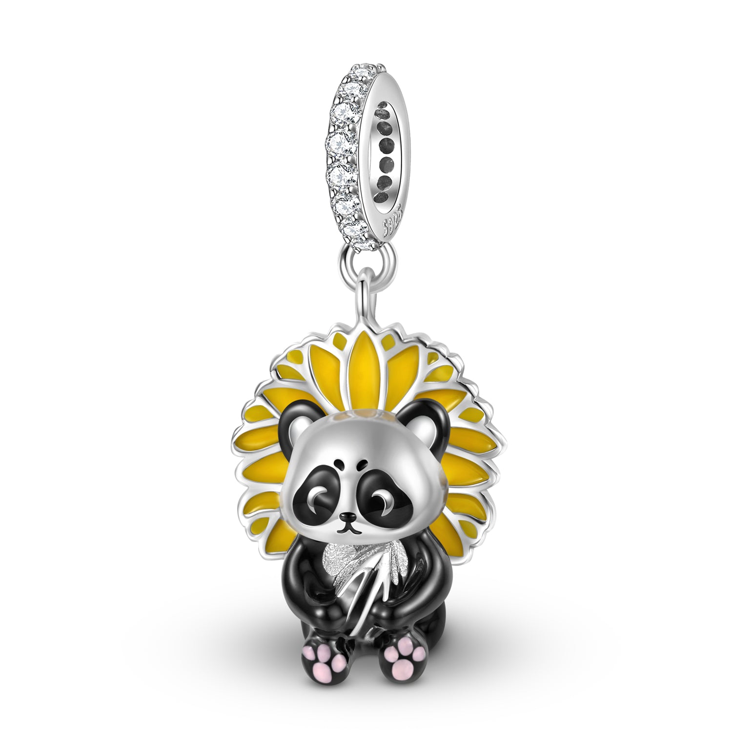 Brown Hair Girl Charm – 925 Sterling Silver