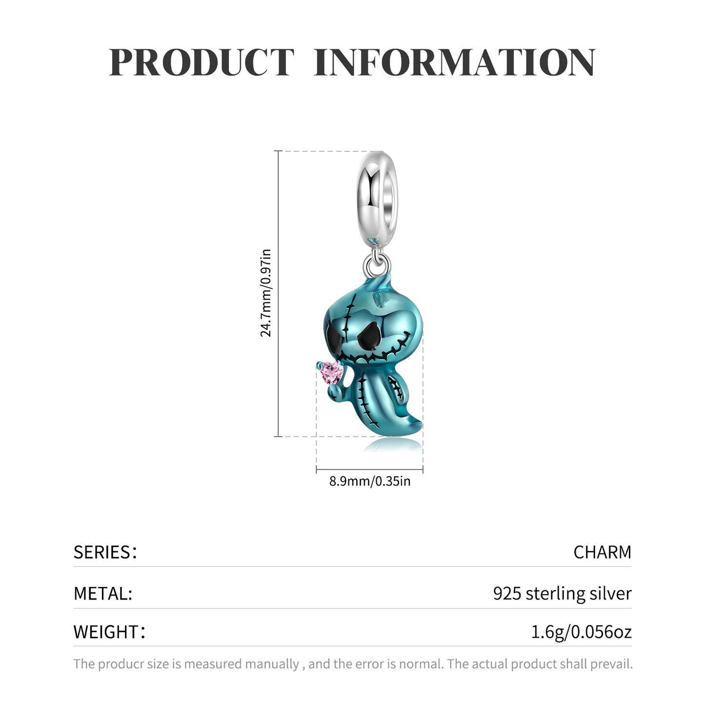 Garden Fairy Charm – 925 Sterling Silver – view 2