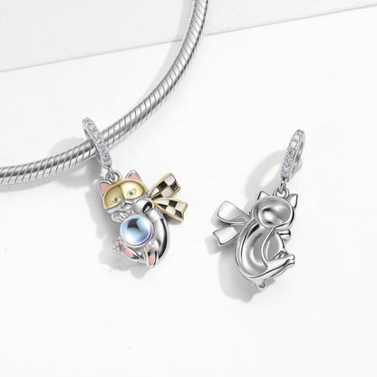 Basketball Panda Charm – 925 Sterling Silver – view 2