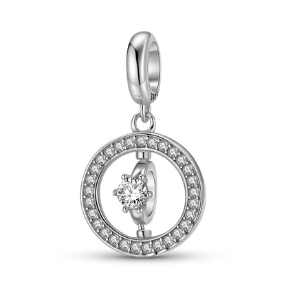 Halo Ring Charm – 925 Sterling Silver