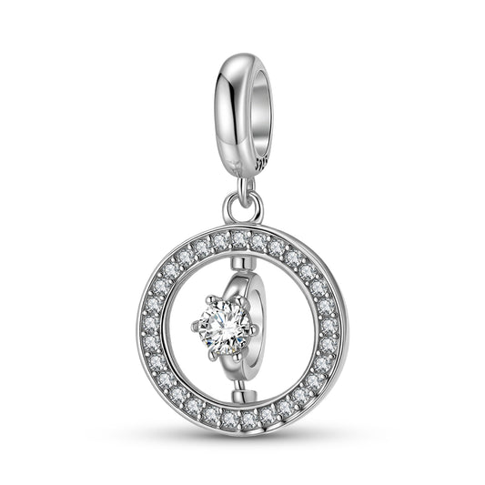 Halo Ring Charm – 925 Sterling Silver