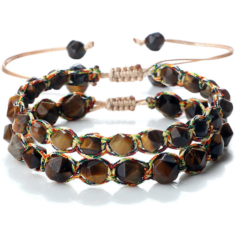 Creative Spaced Diamond-Cut Braided Bracelet For Women High-End – view 5