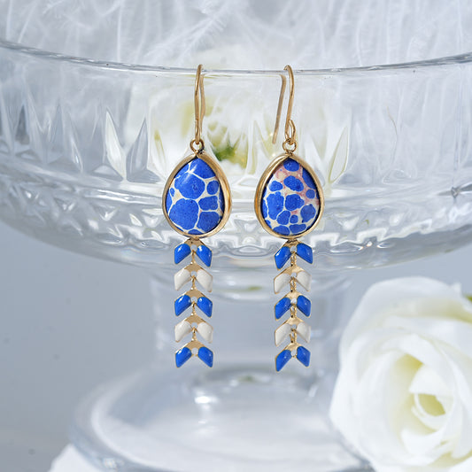 Retro Bohemian Wheat-ear Tassel Ear Hooks