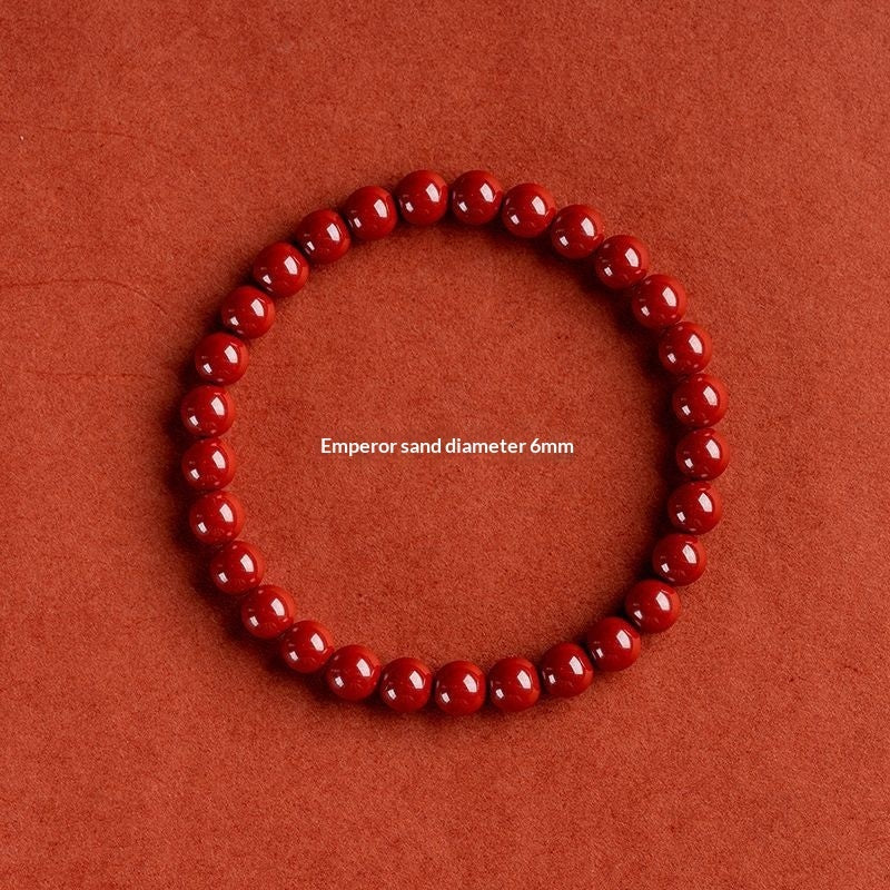 Imperial Sand Cinnabar Bracelet For Ones Zodiac Year In Red – view 15
