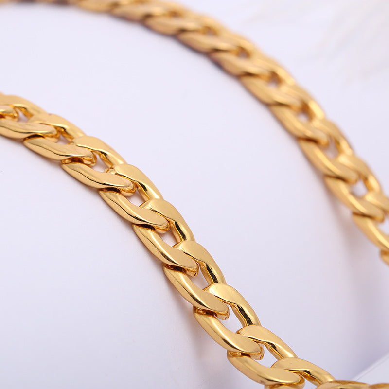 Yunjin NK Necklace NK Chain Plated 18K Gold Necklace Men's – view 9