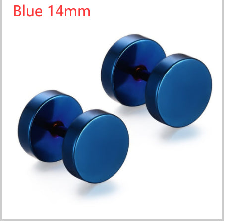 8mm Barbell Ear Studs – Stainless Steel, Punk Gothic – view 11