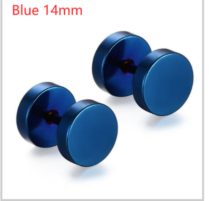8mm Barbell Ear Studs – Stainless Steel, Punk Gothic – view 11