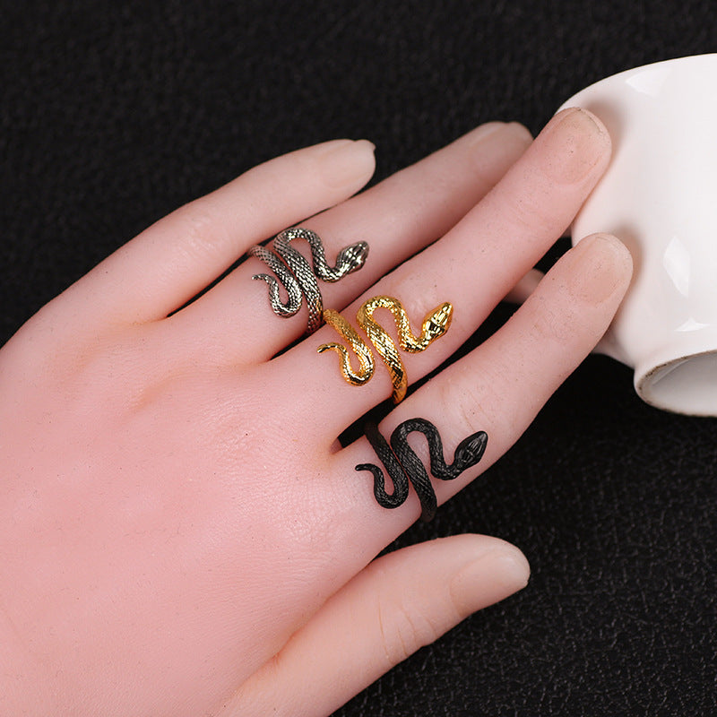 Vintage Punk-style Bold Mens Ring Open-ended And Adjustable