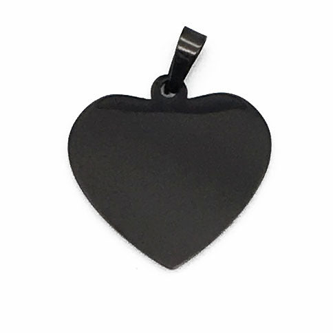 Stainless Steel Dog Tag Necklace – Round Pendant – view 2