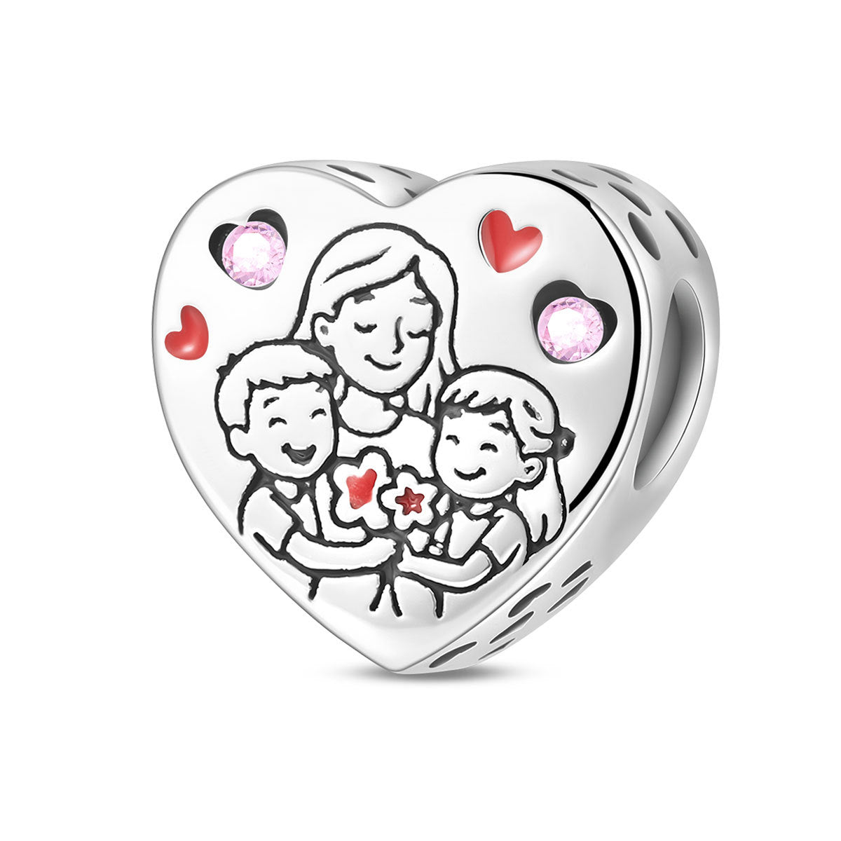 Tree Of Life DIY Beaded Bracelet Charm – Silver-Plated Copper – view 10