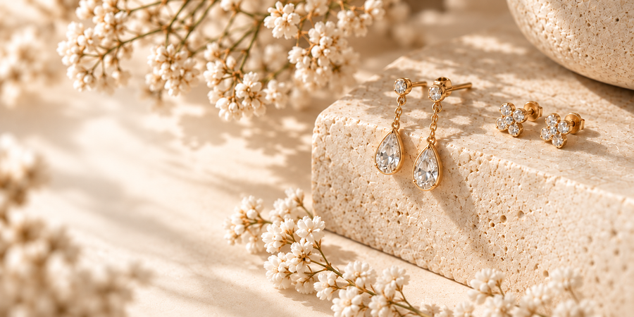 AURYN Women's Earrings editorial collection hero