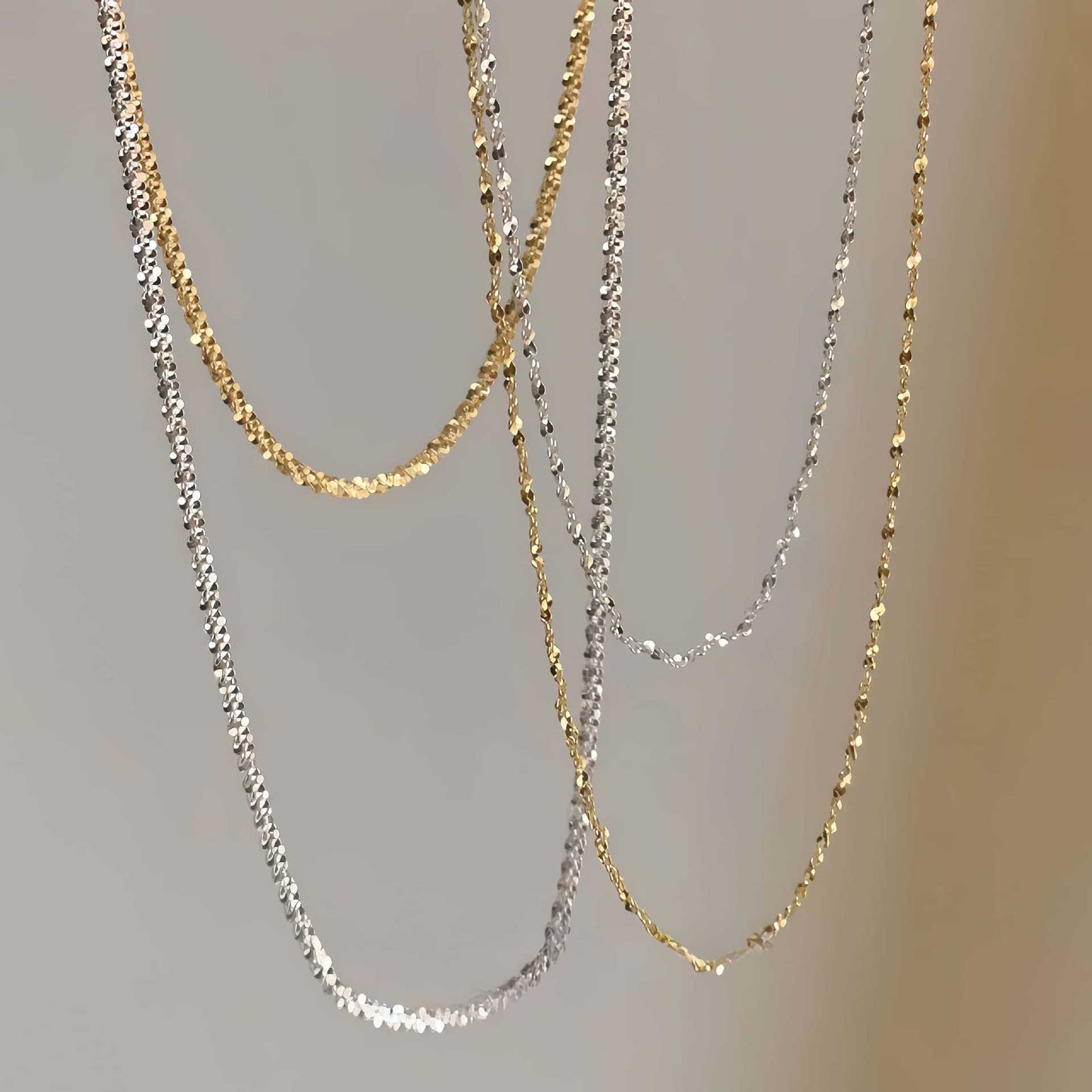 Sparkling Starry Sky Necklace – S925, 18K Gold Plated