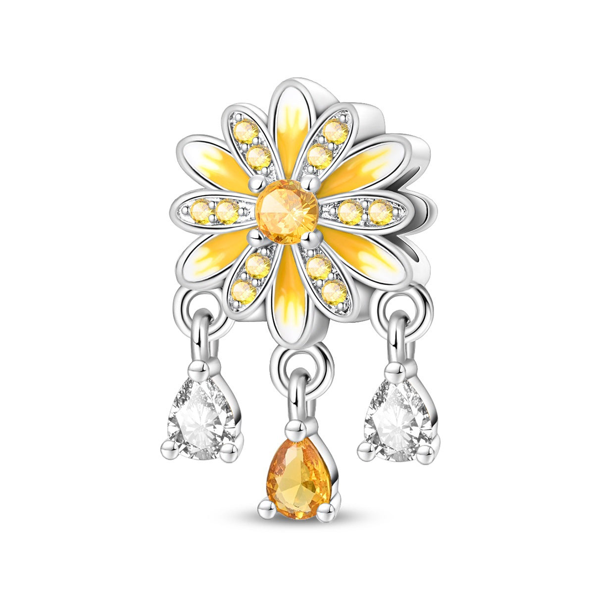 Sunflower-shaped Copper Bead Pendant Bracelet Accessory – view 10