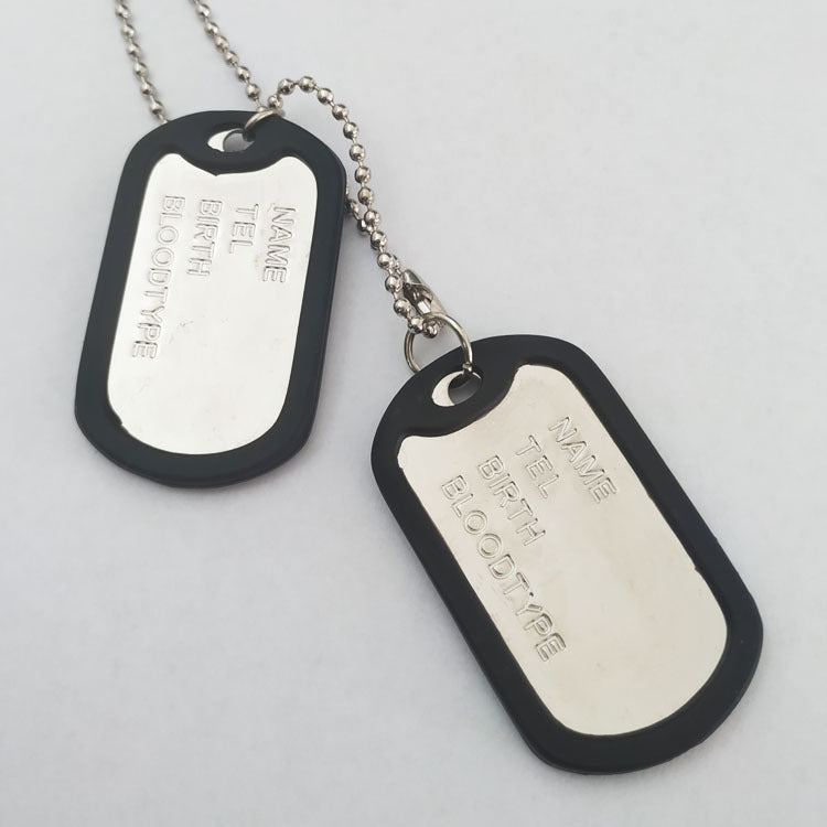 Necklace Stainless Steel Dog Tag Titanium Steel – view 2