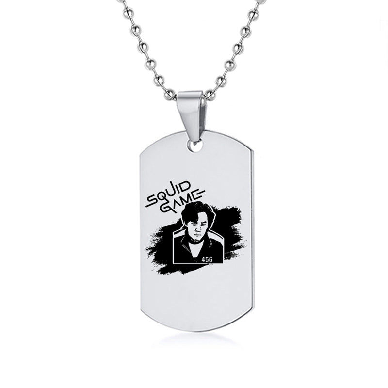 Squid Game Symbol Dog Tag Necklace – view 12